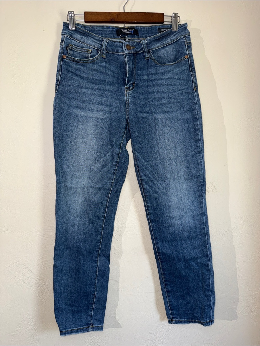 Judy Blue Relaxed Fit Jeans Size 29 Medium Dark Wash Stretch
